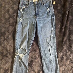 Abercrombie & Fitch Light Blue Distressed Skinny Jeans NWOT